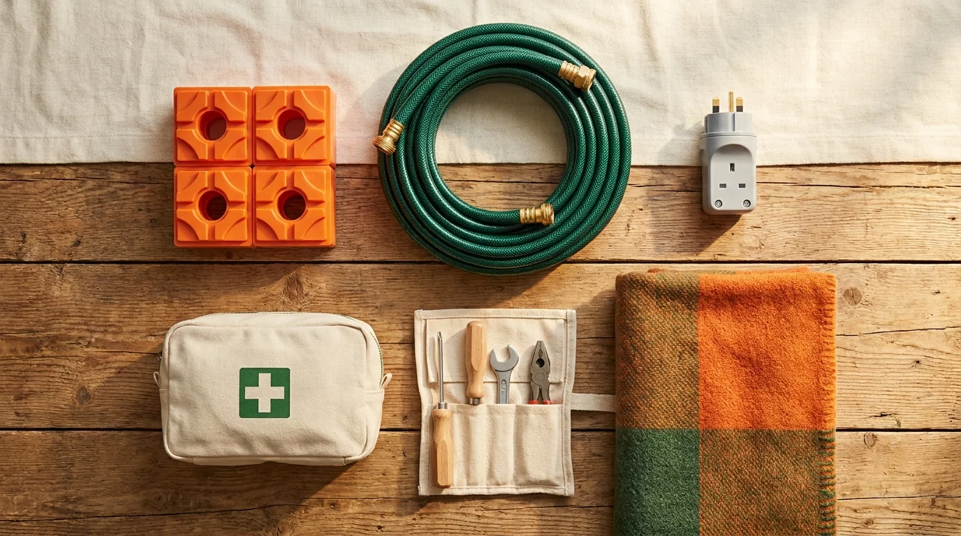 Accessoires camping-car essentiels disposes
