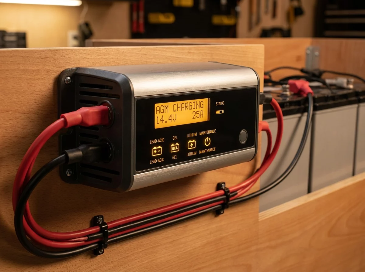 Chargeur batterie intelligent camping-car