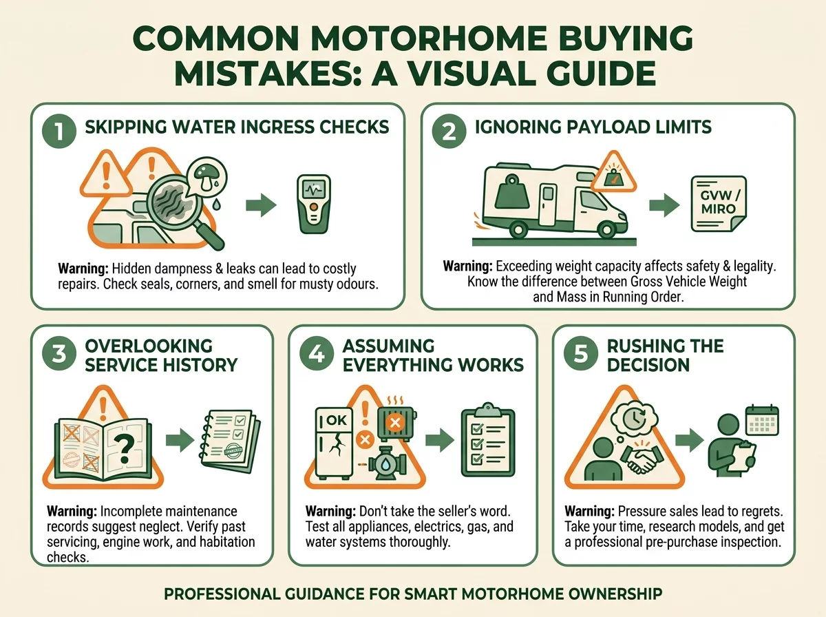 Infographie erreurs achat camping-car