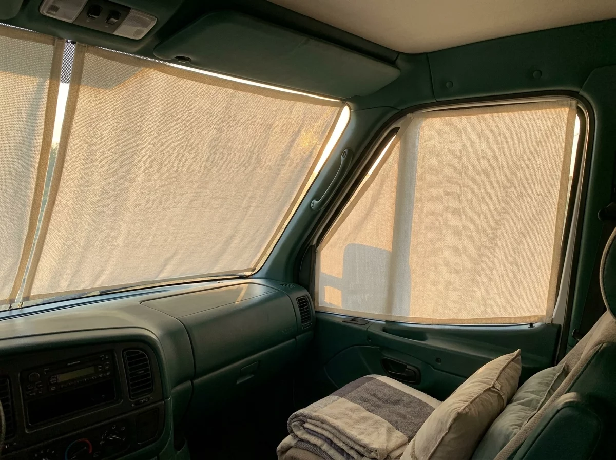 Store occultant cabine camping-car